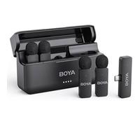 Micro-cravate sans fil BOYA BY-V4U 4 canaux USB-C, 48 kHz/16 bits, portée 200 m
