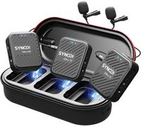 Micro Cravate Sans Fil G1(A2) Pro, Double Ensemble De Micro-Cravates,150M De Portée, 8H D'Autonomie, Pour Vidéos En Ligne, Interviews, Vlogs, Caméras, Smartphones Et Tablettes.