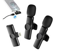 Micro Cravate sans Fil, Gimpro MS1X(A) 2.4GHz Mini Microphone 2TX&1RX Vlogging Stream Interview Tiktok Youtube Facebook,Micro-Cravate-sans-Fil