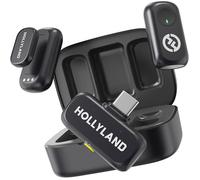 Micro-cravate sans fil - HOLLYLAND - Lark A1 Mini Duo - 48 kHz/24 bit - 54h autonomie - 200 m portée