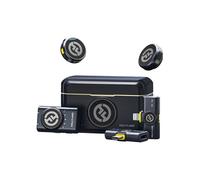 Micro cravate san fil - Hollyland - Lark M2 combo, pour DSLR Caméra iPhone PC, Annulation bruit, échantillon 48KHz-24bit, Noir