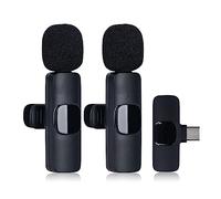 Micro Cravate sans Fil, Micro sans Fil Plug & Play, Micro Cravate pour Tape-c, Réduction Intelligente du Bruit, pour Diffusion en Direct,Youtube,TikTok (Aucune Application)