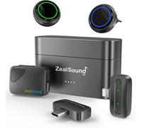 Micro Cravate Sans Fil Pour Iphone Android Caméra Pc, 2Tx + 3Rx Mini Microphone Avec Réduction De Bruit, 300M & 40H Utilisation, Pour Vlog Enregistrement Vidéo Streaming Entretien, M9