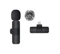 Micro Cravate Sans Fil pour iPhone -Micro Lavalier à Clipser avec Réduction de Bruit -Son Clair HD Vlog Live Interview -GAVI STORE