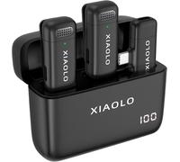 Micro Cravate sans Fil pour Téléphones Android boîtier de Charge de 10 h,Microphone à Pince à réduction de Bruit pour Un Enregistrement Audio Clair pour Les Vlogs,interviews (Android)