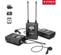 Micro Cravate sans Fil Système de Microphone Synco WMic T2 UHF 96 Canaux pour Caméscope Caméra Vidéo Canon Nikon Sony Panasonic