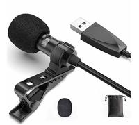 Micro Cravate Usb Omnidirectionnel Pour Col De Chemise, Mains Libres, Microphone À Clipser Pour Smartphone, Appareil Photo,
