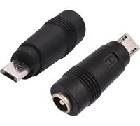 Micro DC Power Adapter DC5.5 x 2.1 mm to Micro USB 5 V DC Power Supply Charging Cable Connector for Mobile Phone,Tablet,MP3 and Micro USB Device. (2-Pack-Micro)