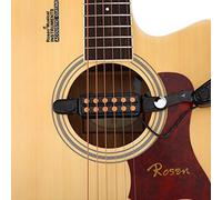 Micro de Guitare, 12 Trous de Son Micro magnétique de 12 Trous avec kit d'accordeur de tonalité de Volume pour Guitare Acoustique pour Guitare de Trou de Son