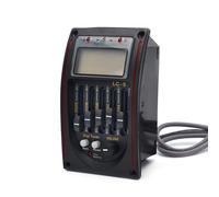 Micro de guitare acoustique haute sensibilité 5 bandes avec accordeur Pièce de rechange pour utilisation professionnelle