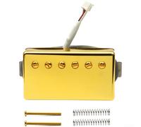Micro de guitare Alnico II recouvert de laiton avec noyau magnétique 5 broches pour prise JST, réduction du bruit, contrôle de la tonalité, bobine simple, 7 x 3,9 cm (doré 57 (8 K))