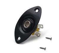 Micro de guitare électrique sortie ovale entrée jack accessoires guitare avec vis couvercle 2 prise électrique D3V1 montage