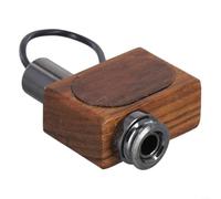 Micro de guitare en bois avec contrôle du volume, sortie de 6,35 mm pour guitare folk classique, ukulélé, violon, cajon, transducteur facile à installer