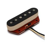 Micro de guitare, résistance 6,5 K, micro Alnico 5 chevalet avec bobines en fibre rouge, ton vintage pour musiciens au son articulé lumineux (A)