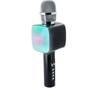 BigBen Jouet musical Microphone Karaoké avec effets lumineux Noir