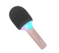 Micro de karaoké rose avec effets sonores et lumière Led Kidywolf