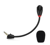 Micro de rechange pour casque de jeu sans fil HyperX Cloud Alpha, microphone antibruit amovible de 3,5 mm avec indicateur de sourdine LED pour PC, Xbox One, PS4, PS5 Noir