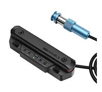 Micro de Rosace pour Guitare Acoustique, Micro Actif Rechargeable avec Microphone Intégré et Bobine Magnétique, Acoustique Réglable avec Contrôle du Volume