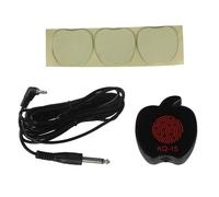 Micro de trou de son portable avec autocollant et câble pour accessoires de violon et de guitare, micro professionnel portable avec autocollant et câble
