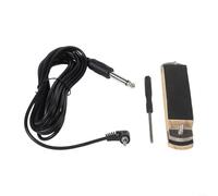 Micro de trou de son pour guitare acoustique en bois avec contrôle du volume, construction en bois de hêtre massif, installation sans trous, pour guitares à cordes en acier