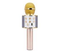micro d'or 2022 Wireless karaoke microphone Bluetooth Micro 3D bass Karaoke Home For Music Player Singing microfono Mic microphone for sing
