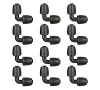 Micro-Drip-System Connecteur en L 13 mm Coude Connecteur de Tuyaux pour le Changement de Direction du Tuyau de Pose, Arrosage Précis pour les Plantes