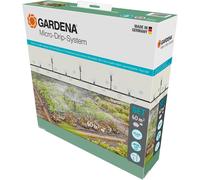 Micro-Drip System Kit d'irrigation goutte à goutte pour parterres de légumes/fleurs (60 m²): kit de démarrage prêt à l'emploi, système d'irrigation à économie d'eau (13450-20)