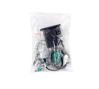 Micro Égaliseur 202 pour Guitare Acoustique Basse | Installation sur Rosace, Système Actif Piézo, Métal et Plastique Noirs, pour Éducation Musicale et Maintenance