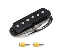 Micro Électrique De Guitare Accessoires De Guitare Électrique Entrelacés De Micro À Bobine Unique Alnico 5 Rétro Professionnel(Black Middle)