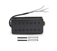 Micro en laiton de style LP à 7 cordes 8,5K/14K | Laiton, utilisation de guitare LP, vis à fente, séparation de bobine, humbucker(Bridge Black)