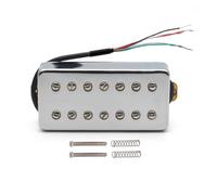Micro en laiton de style LP à 7 cordes 8,5K/14K | Laiton, utilisation de guitare LP, vis à fente, séparation de bobine, humbucker(Bridge Chrome)