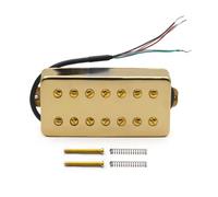 Micro en laiton de style LP à 7 cordes 8,5K/14K | Laiton, utilisation de guitare LP, vis à fente, séparation de bobine, humbucker(Bridge Gold)