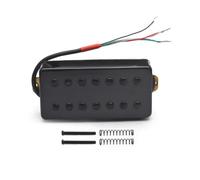 Micro en laiton de style LP à 7 cordes 8,5K/14K | Laiton, utilisation de guitare LP, vis à fente, séparation de bobine, humbucker(Neck Black)