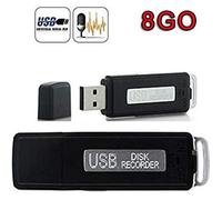 Micro Espion Clé USB Dictaphone Enregistreur 8GO Recorder Vocal Numérique