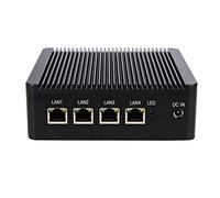 Micro Firewall Appliance, Mini PC, VPN, Router PC, Intel Quad Core J1900, HUNSN RC01, 4 x Intel I211 LAN, 2 x USB, HDMI, VGA, SIM Slot, Barebone, NO RAM, NO Storage, NO System