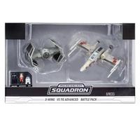 Micro Galaxy Squadron X-Wing vs TIE Advanced Battle Pack, compatible avec Star Wars Jazwares Vault