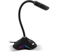 MICRO GAMER ? EKO 300 ? Microphone Gaming - USB - Twitch, Youtube, Discord - Live Streaming ? LED RGB 15 Modes + Flexible