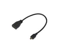 Micro HDMI mâle vers HDMI femelle Câble adaptateur Noir pour Tablette PC Appareil photo reflex