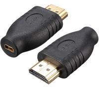 Micro HDMI to HDMI Adapter Universal Micro HDMI Video Adapter 4K Ultra HD 1080p Full HD Suitable for Cameras, Laptop and Tablet