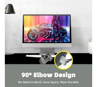 Micro HDMI to HDMI Cable 8K,2.1 Micro HDMI Male to HDMI Male Converter 90° Degree,Supports 8K@60Hz 3D Compatible with Gopro,Digital Cameras (Up Angle Micro HDMI 1M)