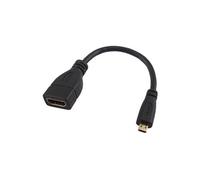 micro HDMI vers HDMI Câble Adaptateur 4 k Haute vitesse 3D 1080 p 0.2 m Noir
