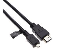 Micro HDMI vers HDMI Câble Adaptateur Cordon Convertisseur Compatible avec connecter Panasonic Lumix DMC DMC- HC GH4 FZ1000 FZ300 FZ330 GF7 GF7K GH4A GH4H TZ61 TZ70 TZ71 TZ80 TZ81 TZ100 TZ101 TZ37 3m