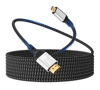 Micro HDMI vers HDMI,Câble de 2m 4K@60Hz,Micro HDMI 2.0,3D HDR,ARC,compatible avec Raspberry Pi 5/4,appareils photo A6300 A6400,GoPro Hero 9/8/7/6,Yoga,TV Odroid,ordinateurs portables,moniteurs