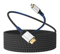 Micro HDMI vers HDMI,Câble de 3m 4K@60Hz,Micro HDMI 2.0,3D HDR,ARC,compatible avec Raspberry Pi 5/4,appareils photo A6300 A6400,GoPro Hero 9/8/7/6,Yoga,TV Odroid,ordinateurs portables,moniteurs