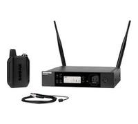 Microphone sans Fil Professionnel Shure Glxd14R+/93 Dual Band pour Interviews, Présentations, Théâtre - Batterie 12H, Portée 30M | Micro Cravate Wl93, Récepteur Rack Canal Unique