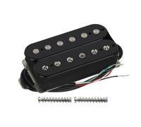 Micro humbucker for guitare, double bobinage, chevalet, aimant céramique noir, 4 fils, pièces détachées for guitare électrique