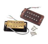 Micro Humbucker pour guitare électrique - Bobines en céramique - Boîtier en bois - Montage facile - Micro Humbucker