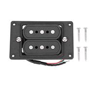 Micro Humbucker pré-câblé, Pick-up 3 Cordes pour Cigar Box Guitar(Vulcanized Fiber Black)