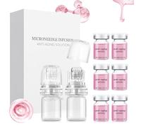 Micro Infusion Visage, Sérum pour Microneedling Visage, Micro Needling visage Ensemble avec 6 Pcs Microneedling Serum et 2 Pcs microneedling Hydratant, Anti-Rides, Enhances Elasticity
