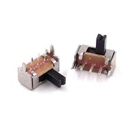 Micro interrupteur 10 pièces 3 broches PCB 2 positions 1P2T SPDT Miniature à glissière bouton latéral SK12D07VG4